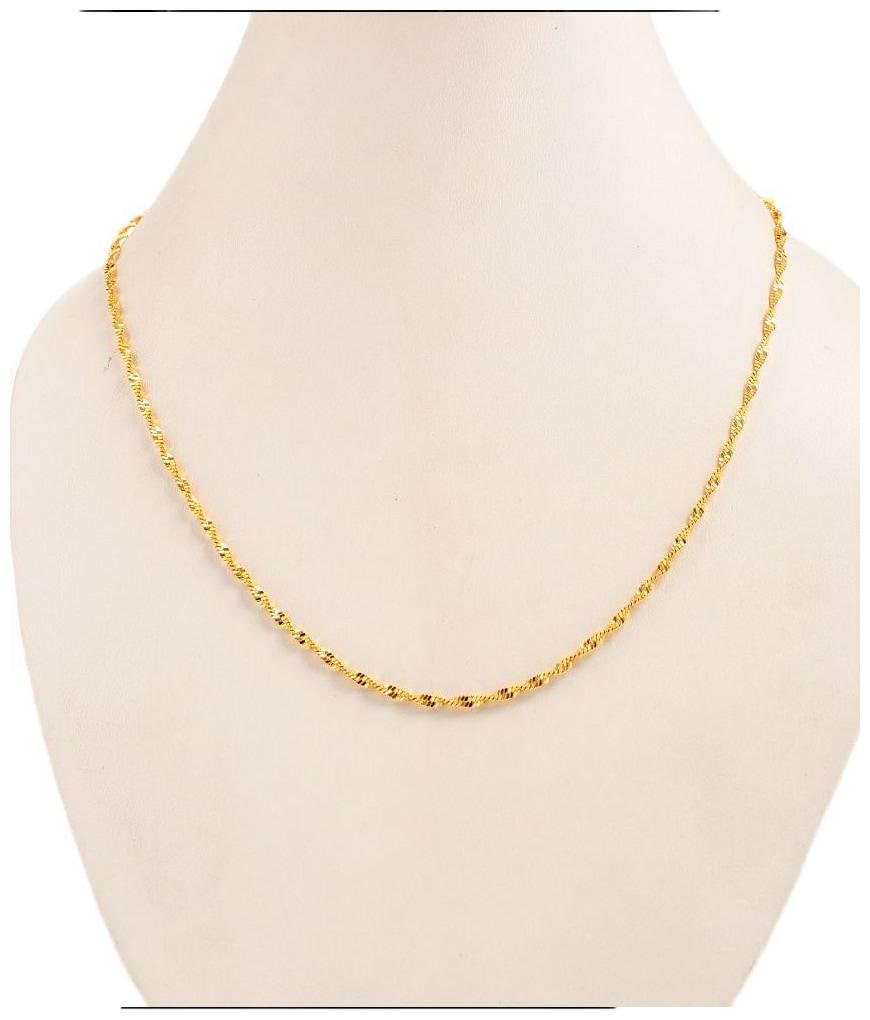 

Gold Nera Sparkling Shining Gold Chain For Girls Sister Brother Ethnic Evergreen Design Daily Wear Chain