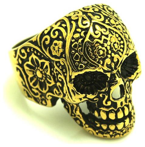 

GOLDEN SKULL RING