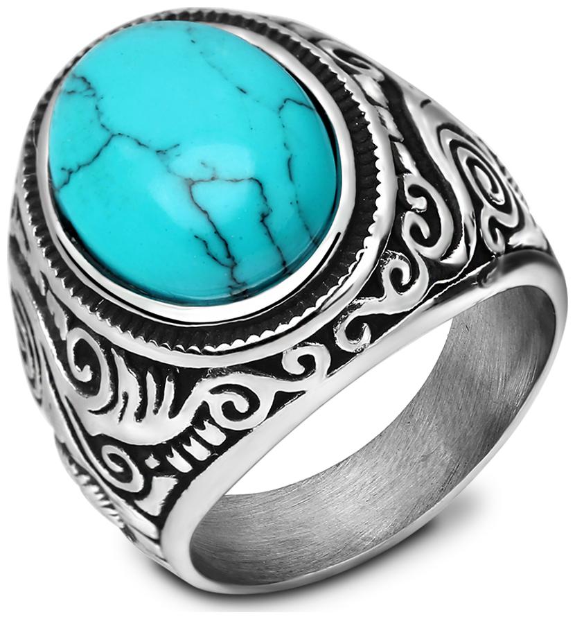 

Green Stone Silver Ring OVAL SHAPE