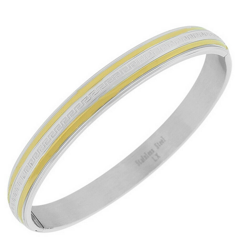 

Handcuff Stainless Steel Two Tone Unisex Bracelet