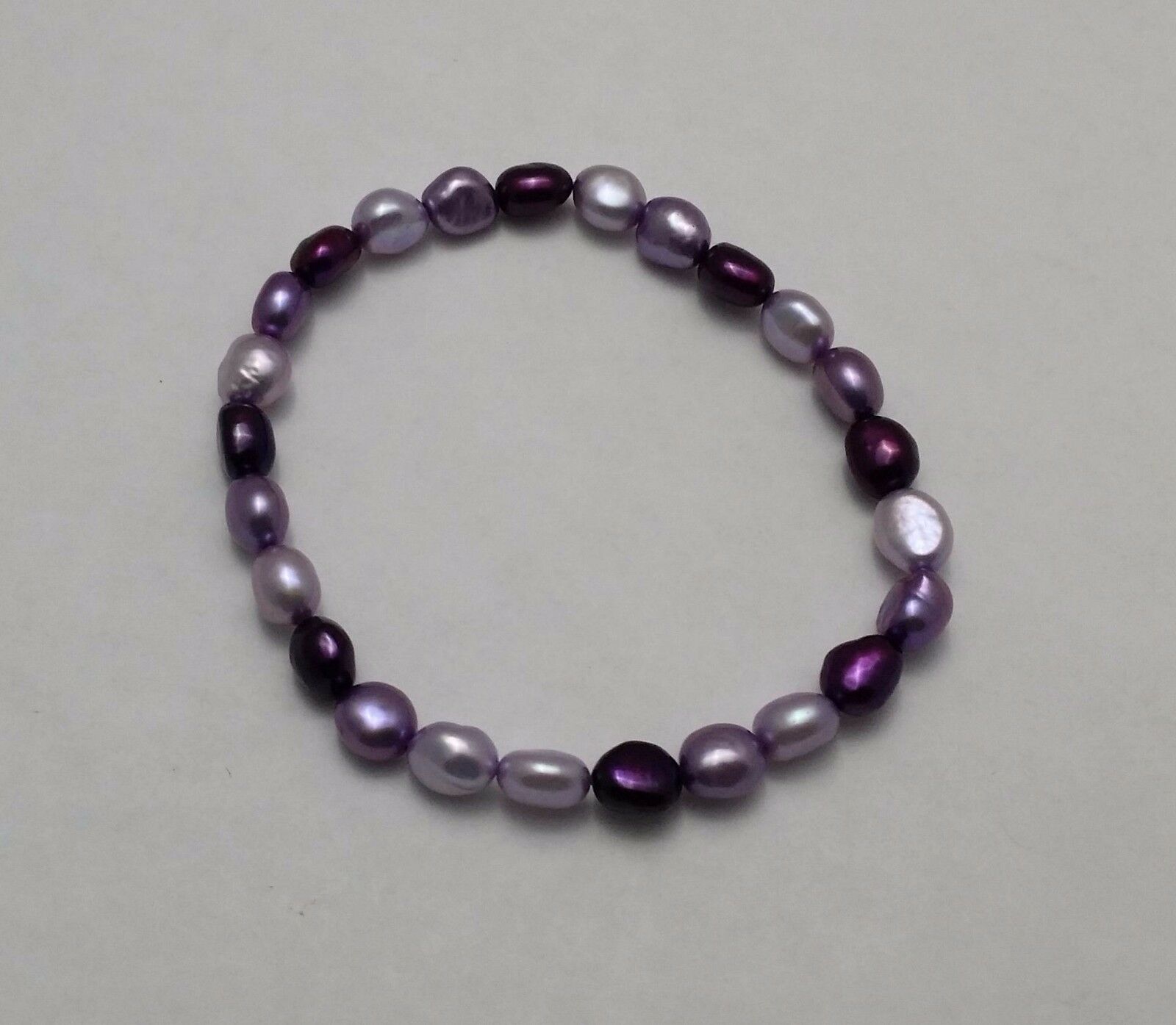 

Honora Freshwater Pearl Purple Stretch Bracelet Bridal Wedding