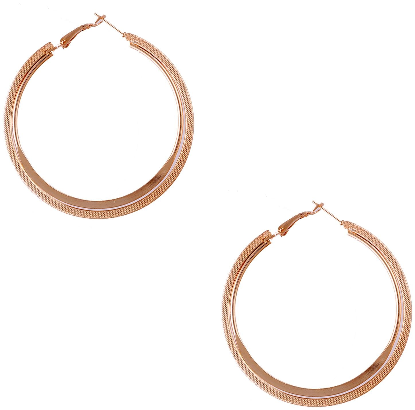 

Hoop Style Stylish Elegant Golden Hoop Earrings For women