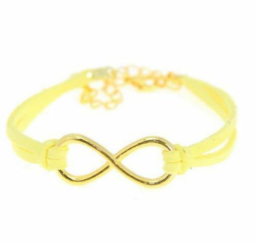 

Hot European Punk Fashion Infinity Leather Bracelet