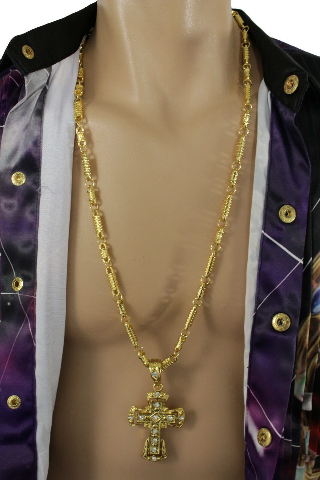 Buy Hot Men Gold Metal Chain Necklace 