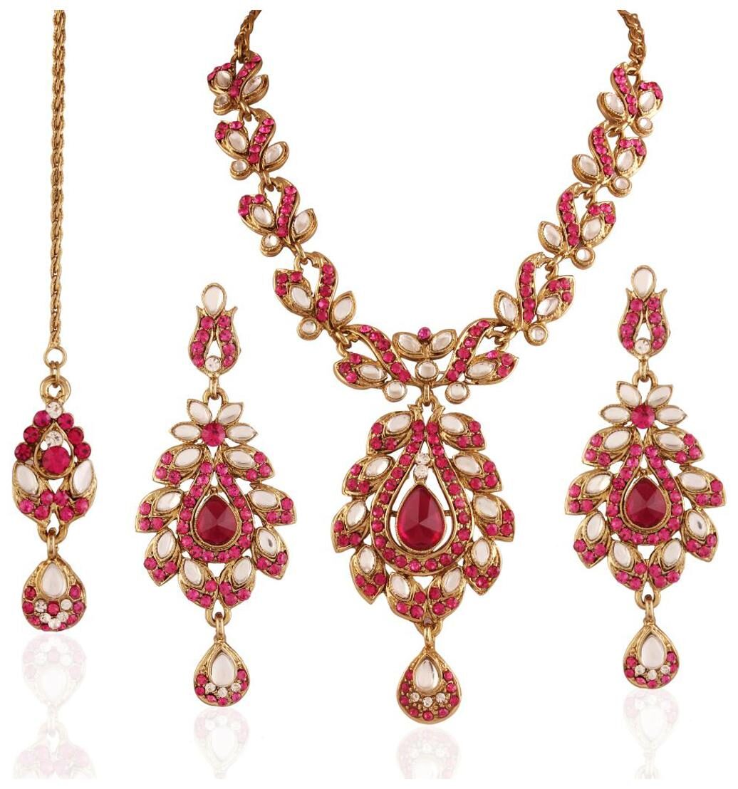 

I Jewels Pink Necklace Set