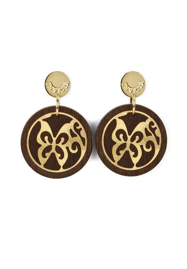 

Invicta Fiorentina Paradiso J0083 GP Silver W Wenge Wood Brown Earrings