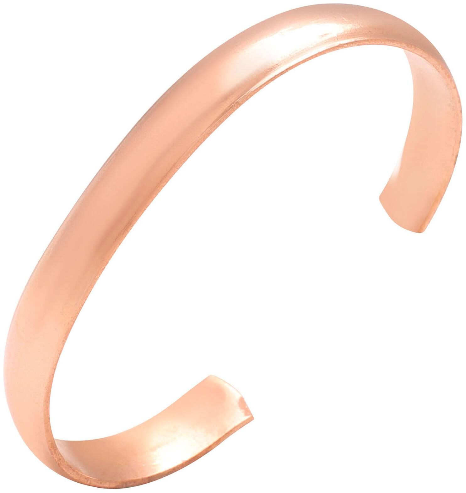 

issMister Pure Copper Open end 6mm Broad Free Size Bangle Kada Men