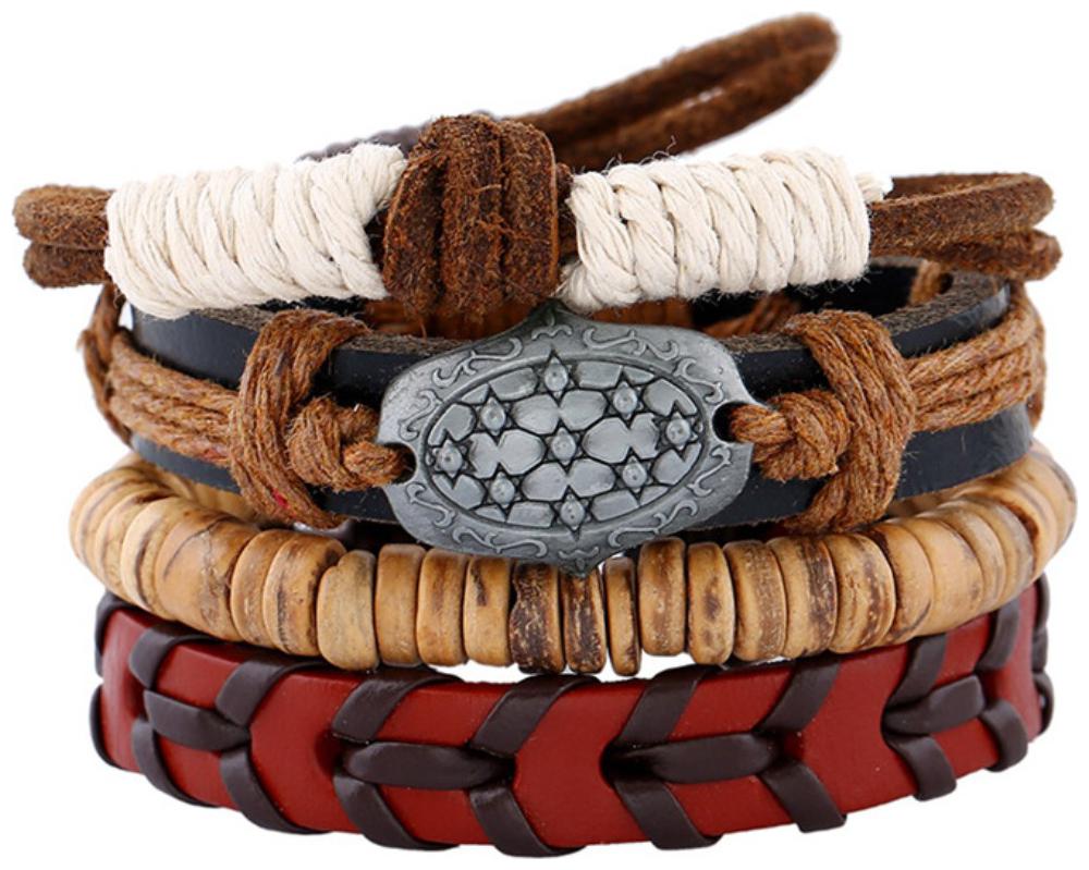 

( J178 ) diy bracelet braided leather bracelet