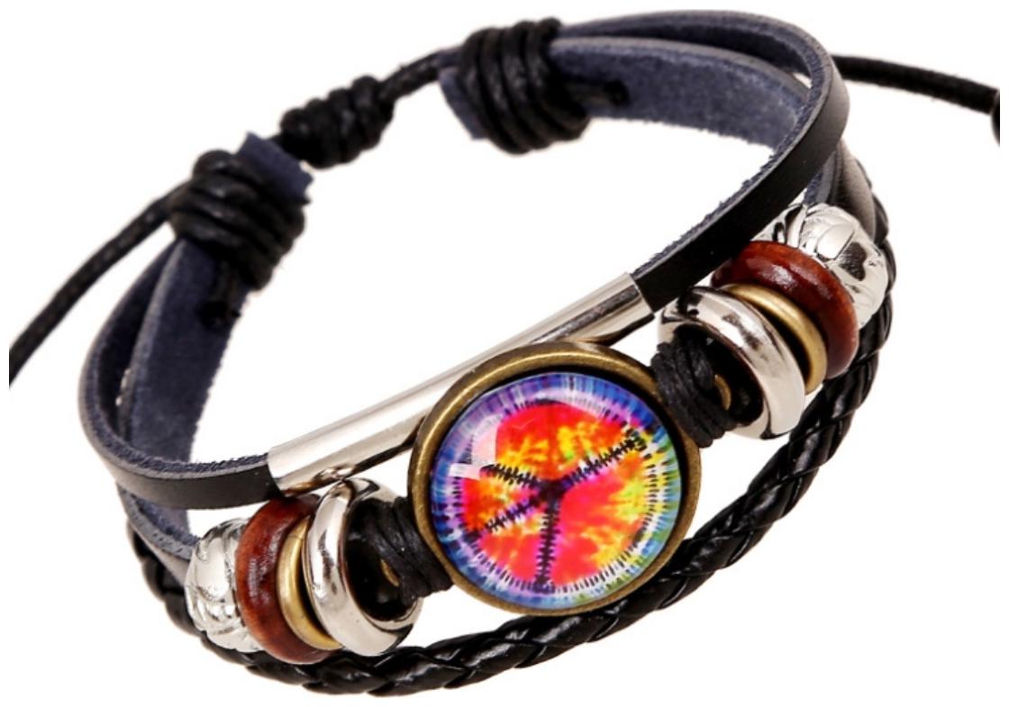

(J179) New Bracelet Beads Wholesale Leather Bracelet Retro Bracelet