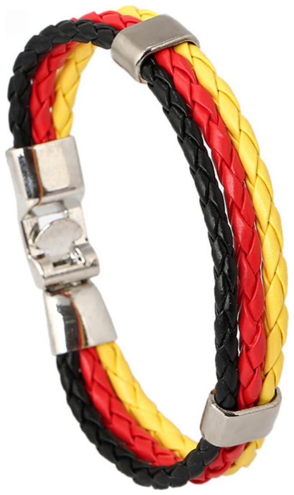 

(J189)3 Strands Rope Braided Surfer Leather Bracelets