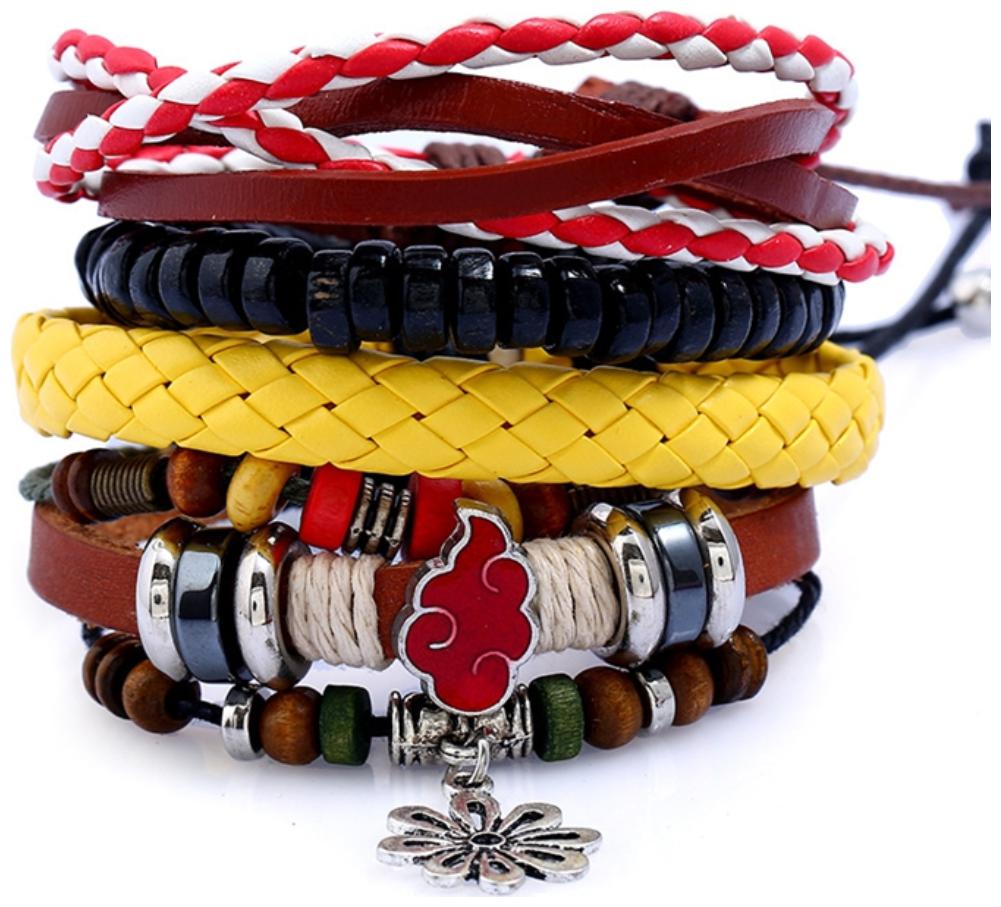 

(J205) new act the role ofing is tasted Sweet wind Bracelet wholesale and mixed batch of fashion temperament joker crown leather bracelet