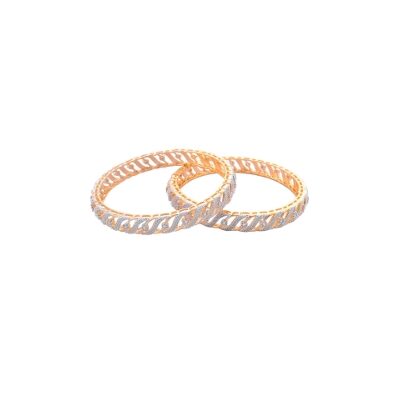 

JDX American Diamond Bangles Set for Girls and Women Size 2 8