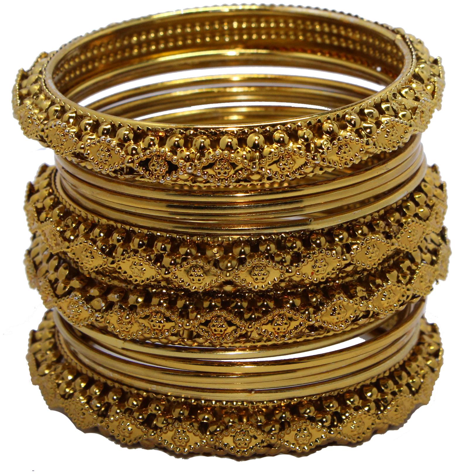 

JDX Gold Plated Fancy Traditional Bangle For Girl Women
