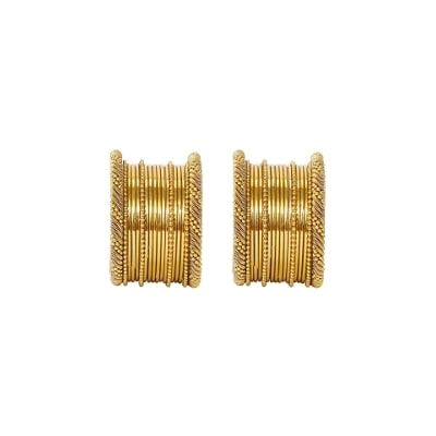 

JDX Gold Plated Bangles Set for Girls and Women Size 2 4