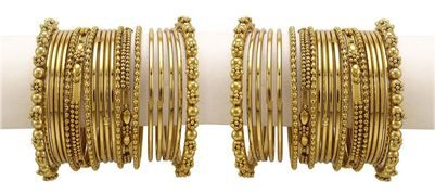 

JDX Gold Plated Banlges Set for Girls and Women Size 2 4