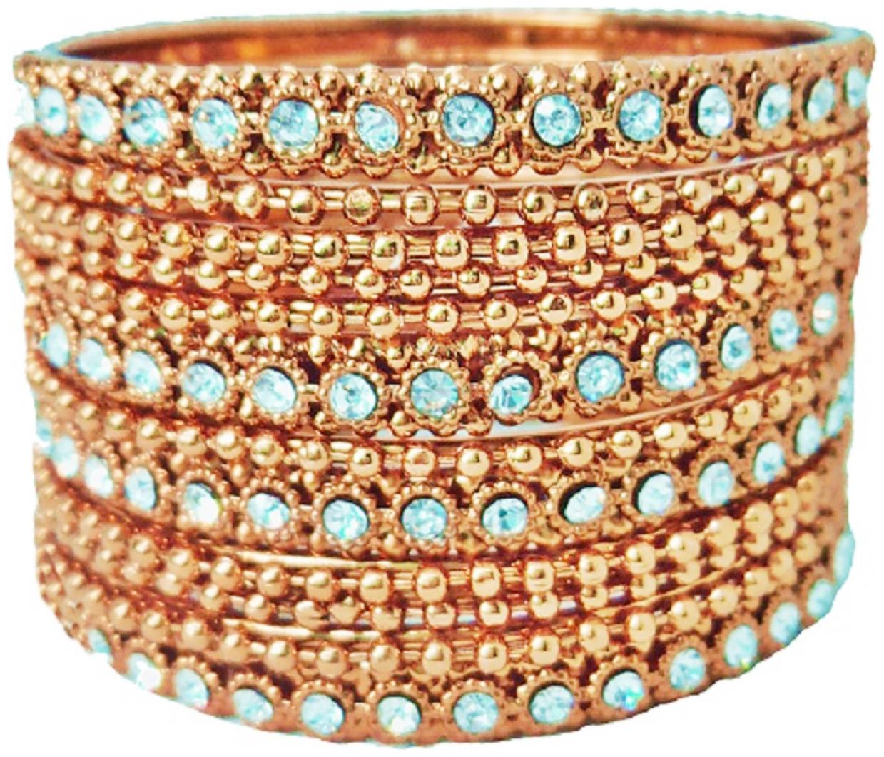

JDX Gold Plated American Diamond Stylish Fancy Bangle For Girl Women