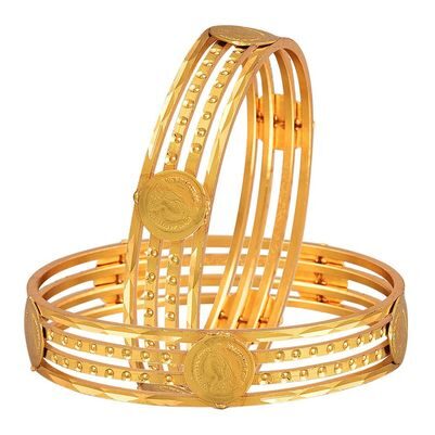 

JDX Gold Plated Bangles Set for Girls and Women 2 4
