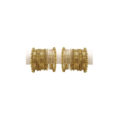 

JDX Gold Plated Banlges Set for Girls and Women Size 2 8