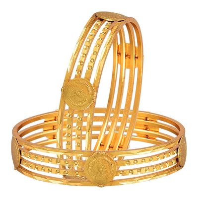 

JDX Gold Plated Bangles Set for Girls and Women 2 8