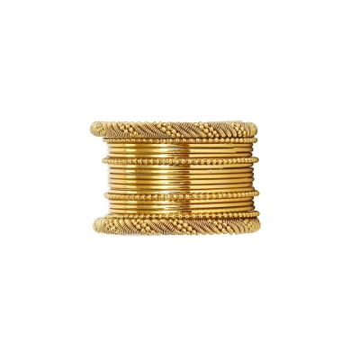 

JDX Gold Plated Bangles Set for Girls and Women Size 2 6
