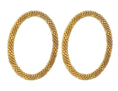 

JDX Gold Plated Bangles Set for Girls and Women 2 6