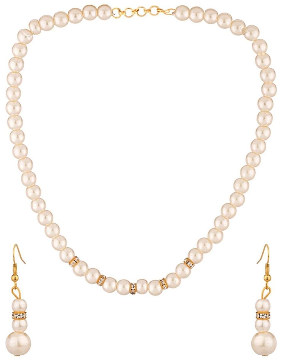 

JDX Handicraft White Necklace Set