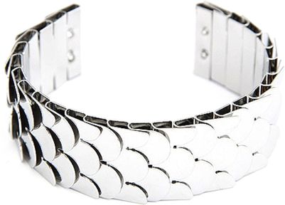 

JDX Silver Plated Metal Bracelet for Women and Girls Adjustable