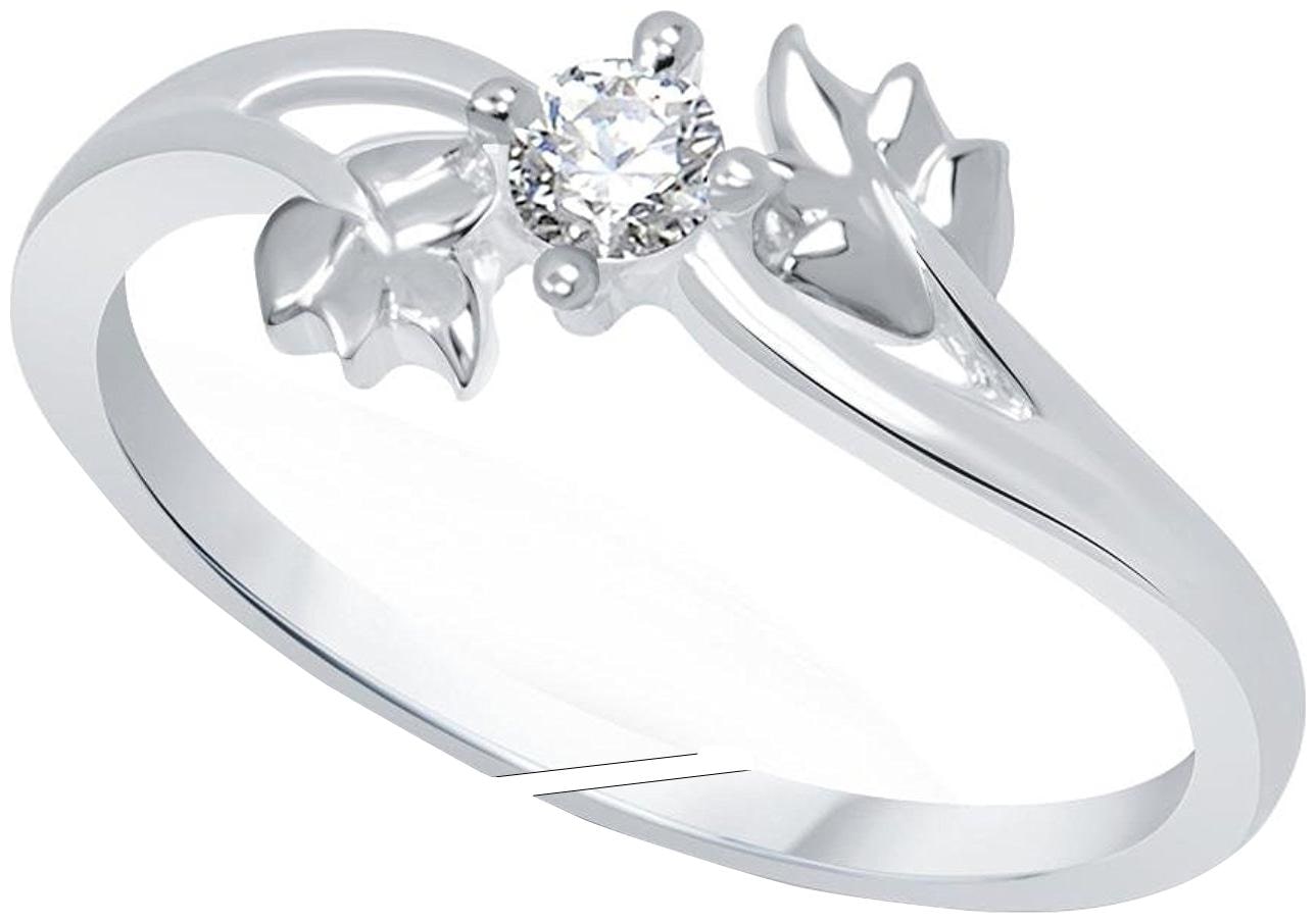 

Jewellery For Women Cz Stone Silver Platinum Plated Leaf Adjustable Finger Ring For Girls Women s (Free Size)