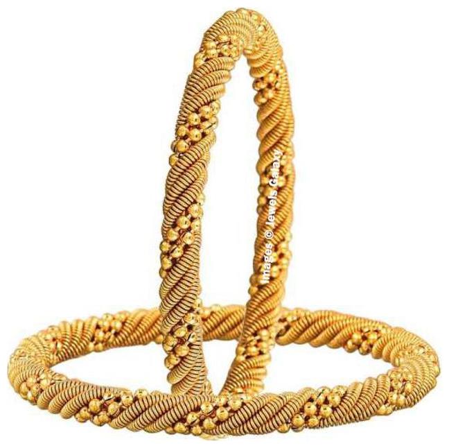 

Jewels Galaxy Exclusive Delicate Design Gold Plated Bangles For Women