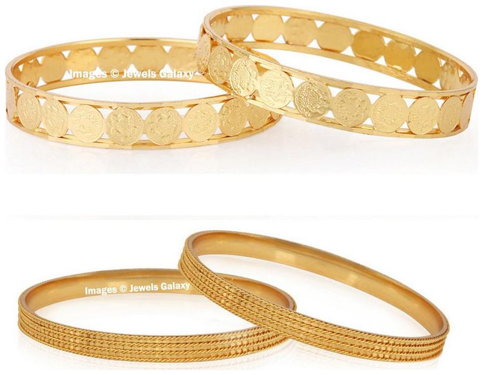 

Jewels Galaxy Limited Edition Coinage Design Broad Plane Gold Plated Traditional Bangle Set Combo For Women Gilrs-Pair of 2