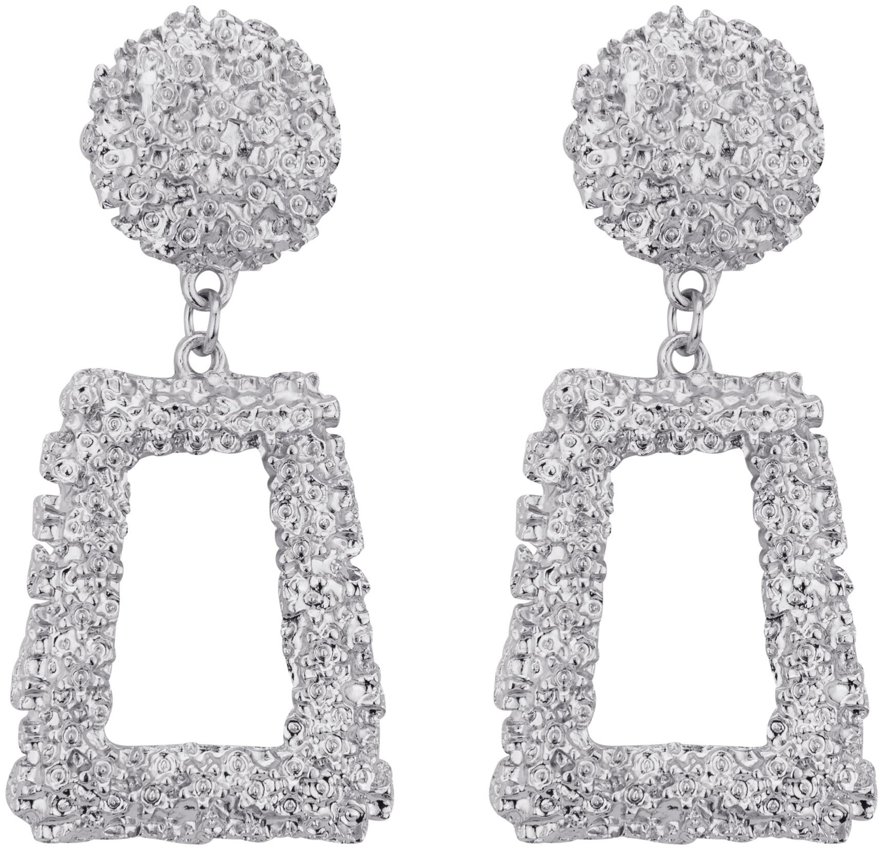 

Jewels Galaxy Silver Toned-Silver Plated Drop Earrings