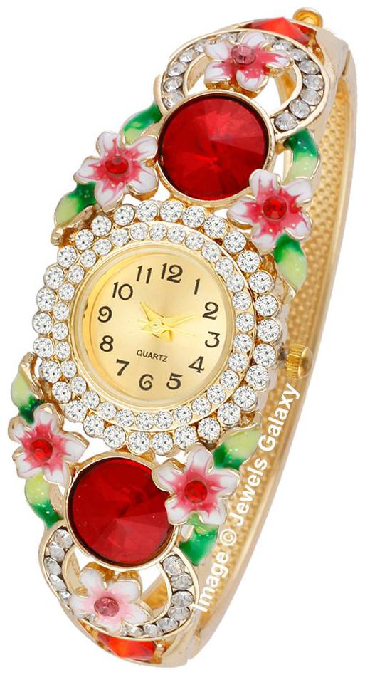 

Jewels Galaxy Exclusive Luxuria AD Floral Designer Limited Edition Amazing Charm Bracelet For Women Girls
