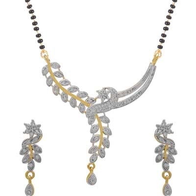 

Jewels Galaxy White Mangalsutra Set