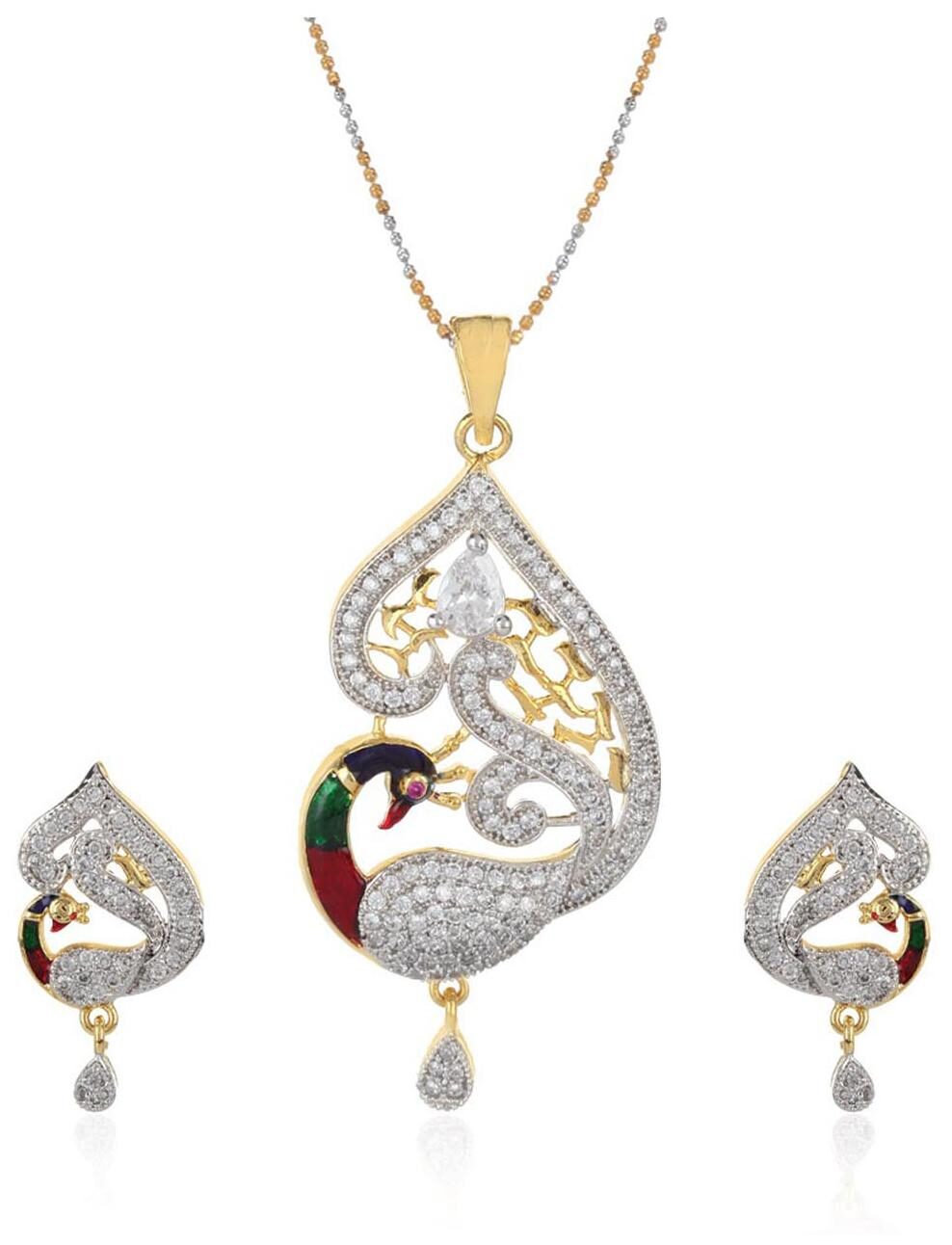 

Jewels Galaxy White Pendant Set