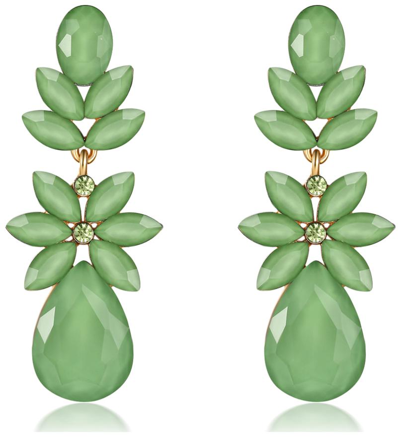 

Jewels Galaxy Scintillating AAA Floral Design Fabulous Drop Earrings For Women Girls