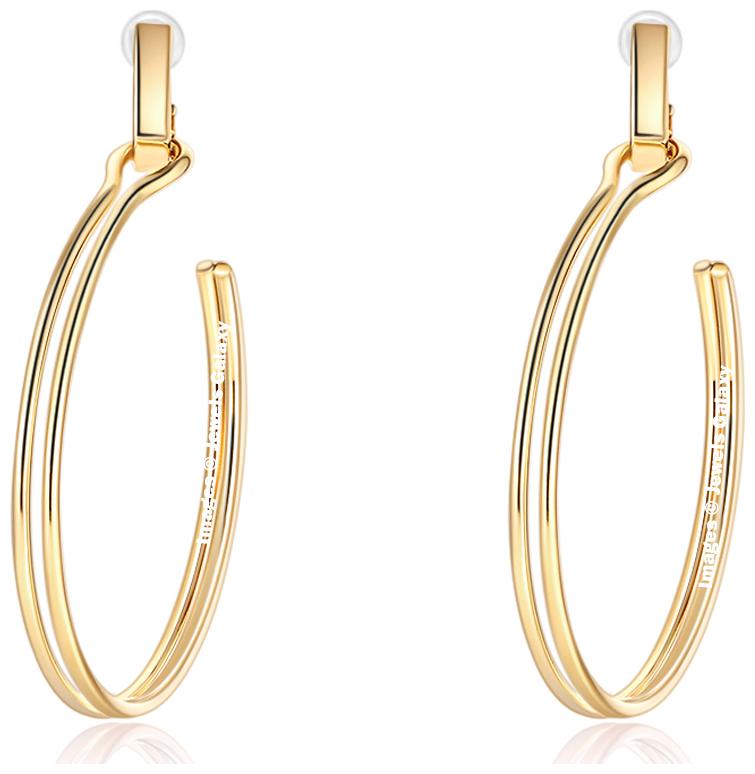 

Jewels Galaxy Exclusive Luxuria Gold Plated Circular Danglers For Women Girls
