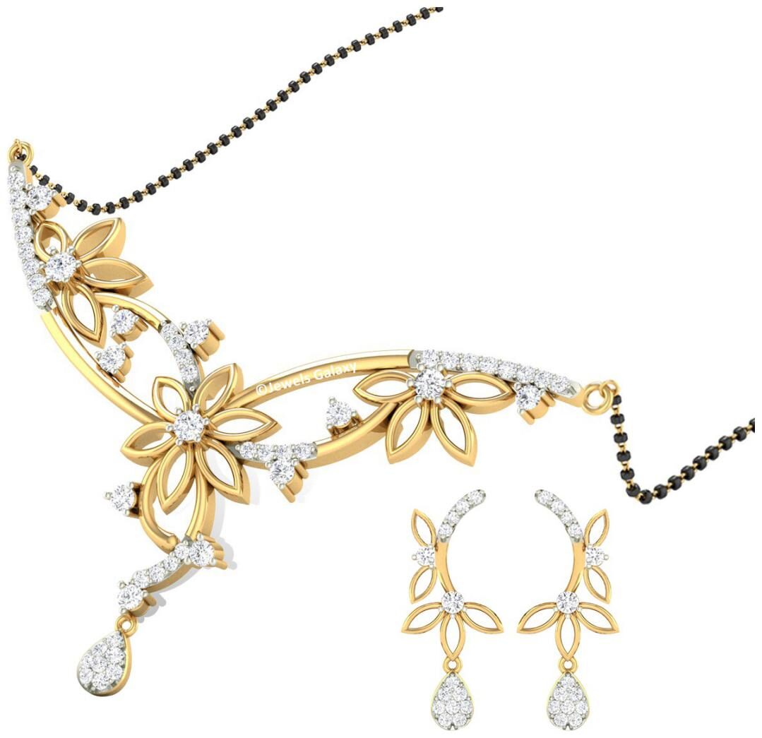 

Jewels Galaxy Elegant Precious AAA American Diamond Mangalsutra