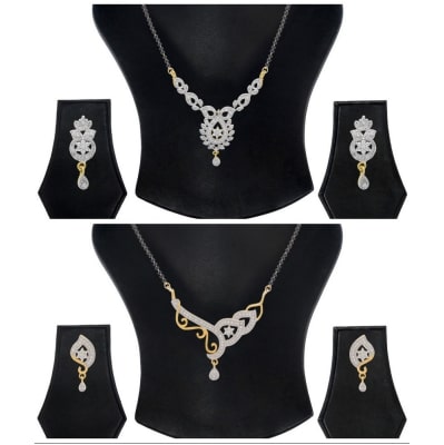 

Jewels Galaxy Wedding Collection of 2 Mangalsutra Set - Combo Of 2
