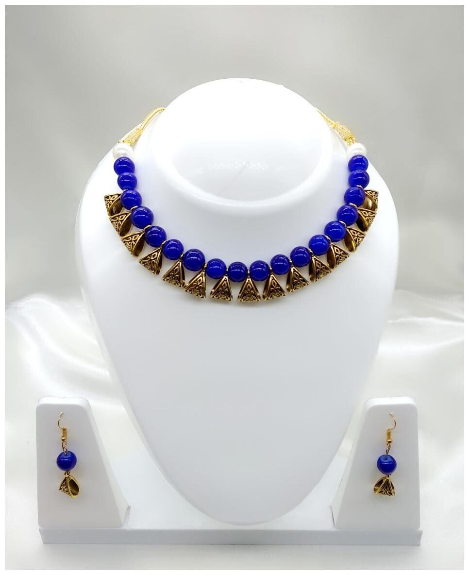 

Jewels Gehna Party Wear Jaipuri Necklace Set