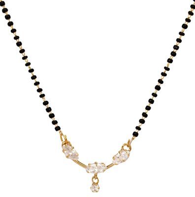 

Jewels Gehna Alloy Party Wear Fashionable Gold Plated Latest Designer Mangalsutra Set For Women Girls