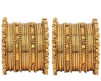 

Jewels Gehna Antique Party Wear Wedding Latest Fancy Bangles Set For Women Girls