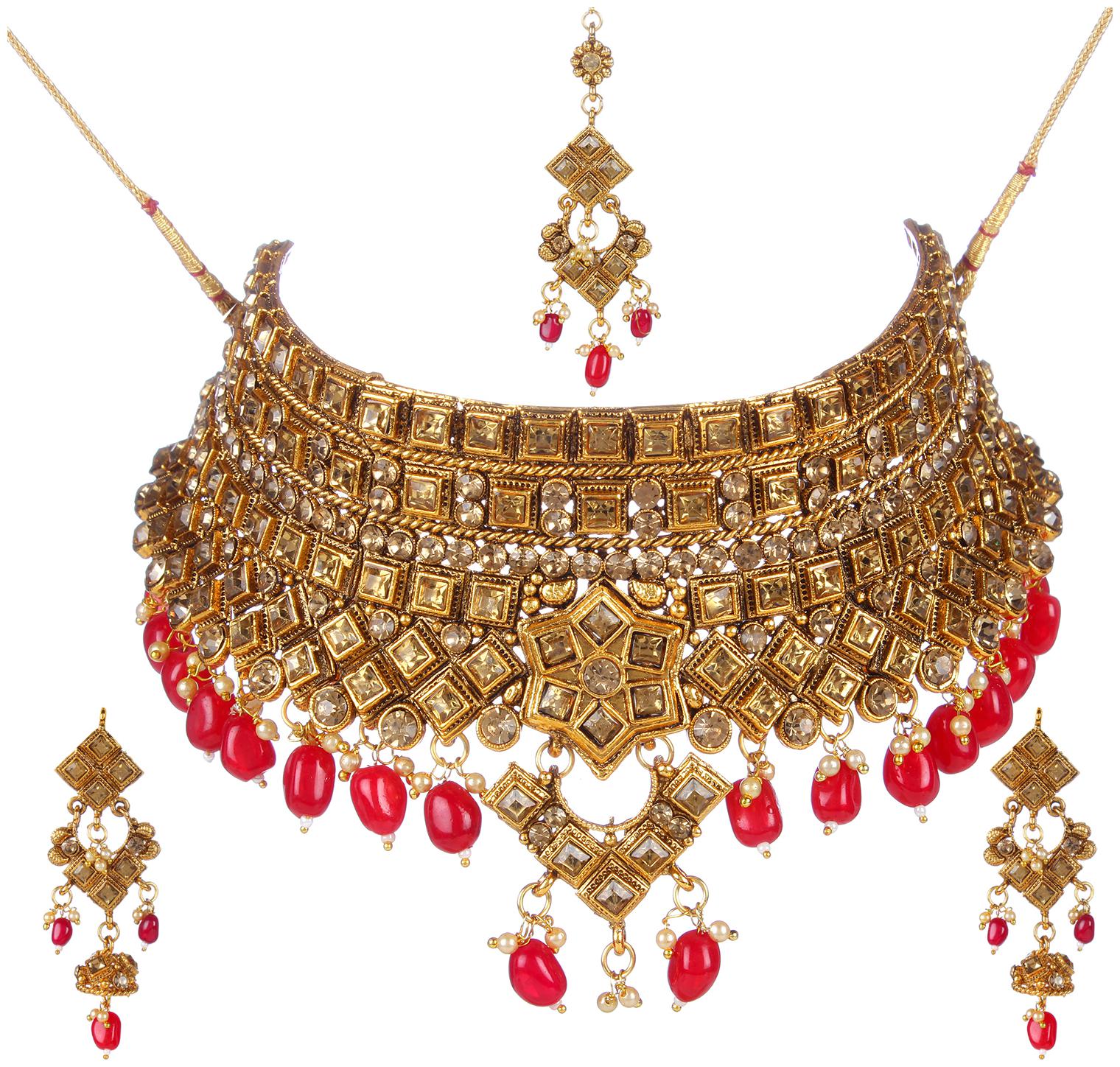 

Jewels Gehna Alloy Cubic Zirconia Fancy Unique Jewellery Set For Women