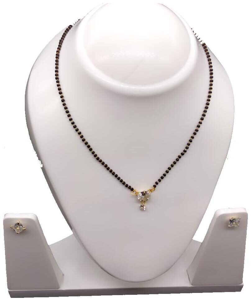 

Jewels Gold Cubic Zirconia Stylish Magalsutra Set For Ladies