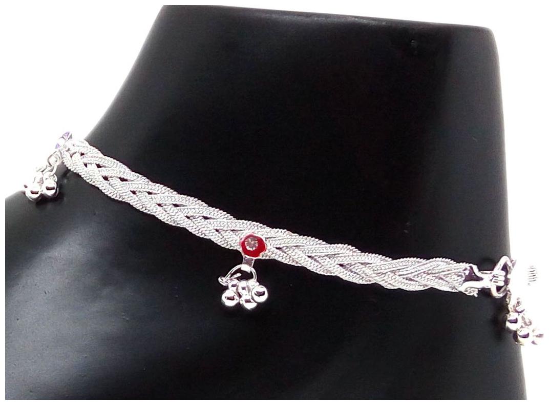 

Jewelszone Special BRAID Style High Quality Anklet Set