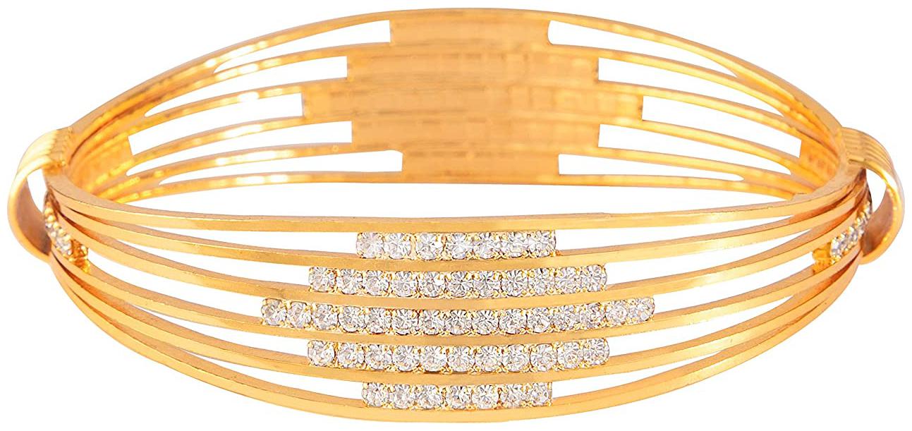 

Jfl Jewellery For Less Gold Plated Kada For Women