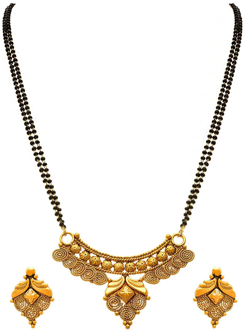 

JFL Mangalsutra and Earrings For Women