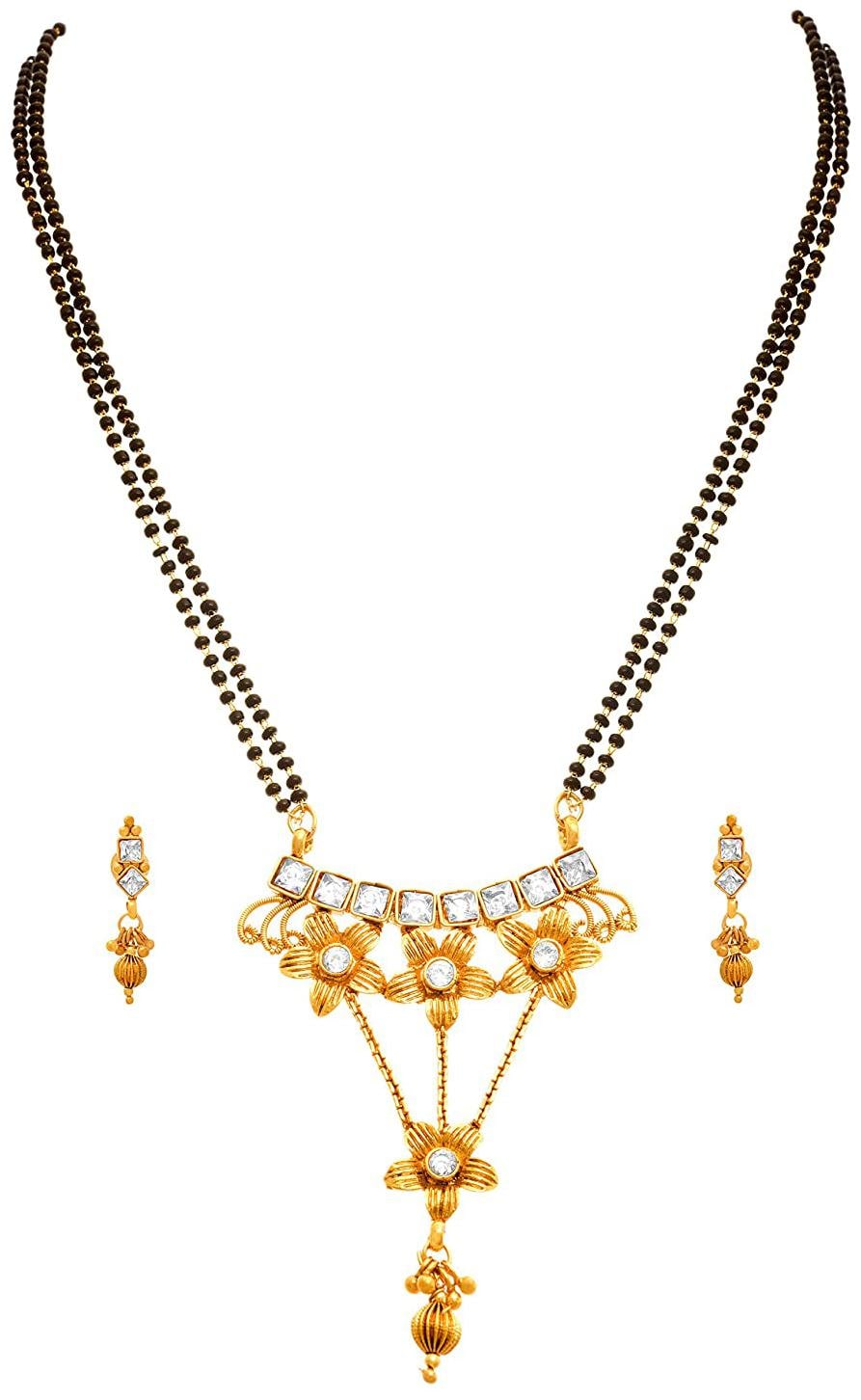

JFL Mangalsutra and Earrings For Women