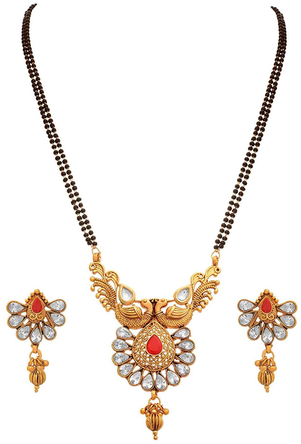 

JFL Mangalsutra and Earrings For Women