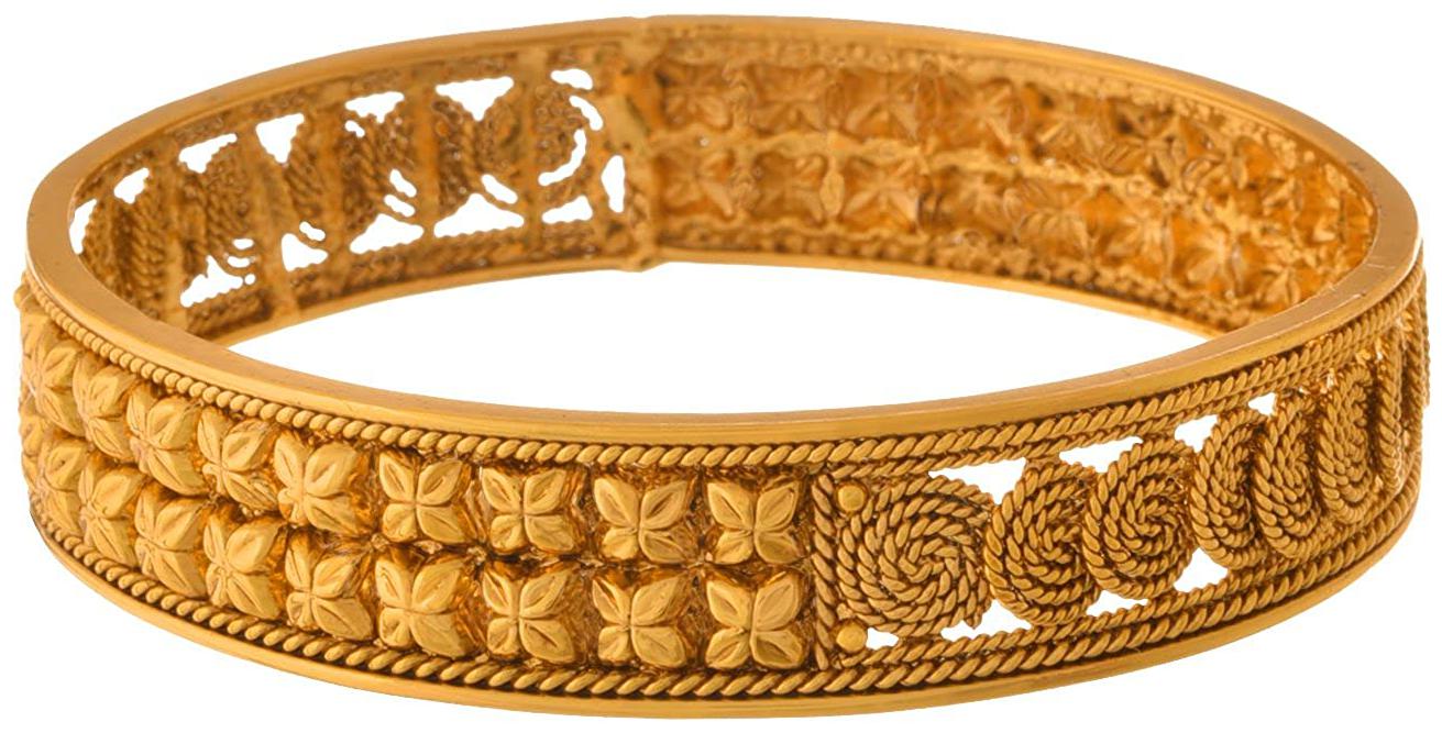 

JFL Jewellery for Less Gold Plated Copper Bangle for Women s Girl s