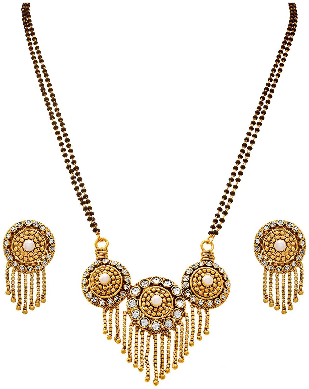 

JFL Mangalsutra and Earrings For Women